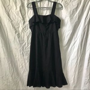 J. Crew black midi dress NWT, size 8